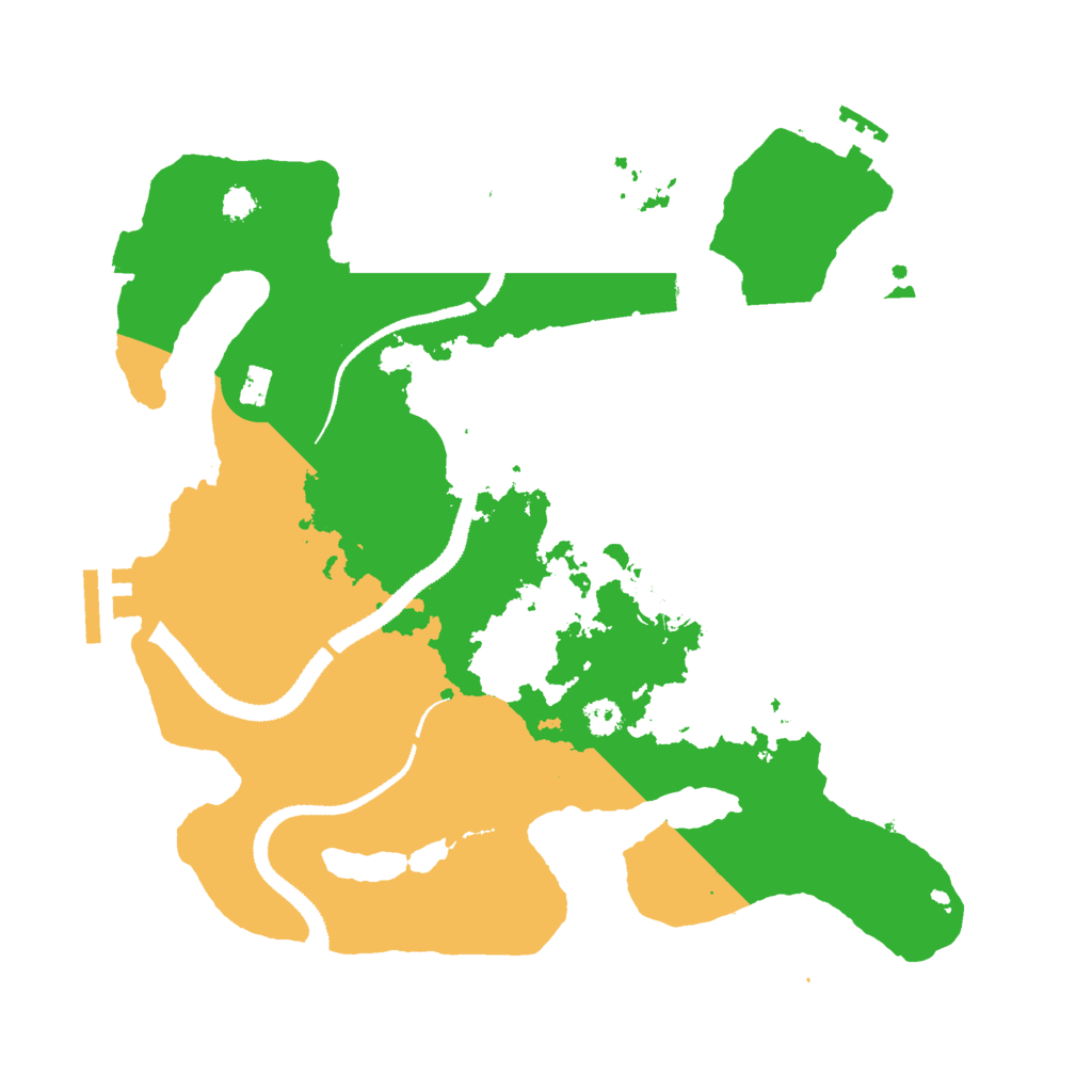 Biome Rust Map: Procedural Map, Size: 3000, Seed: 15276