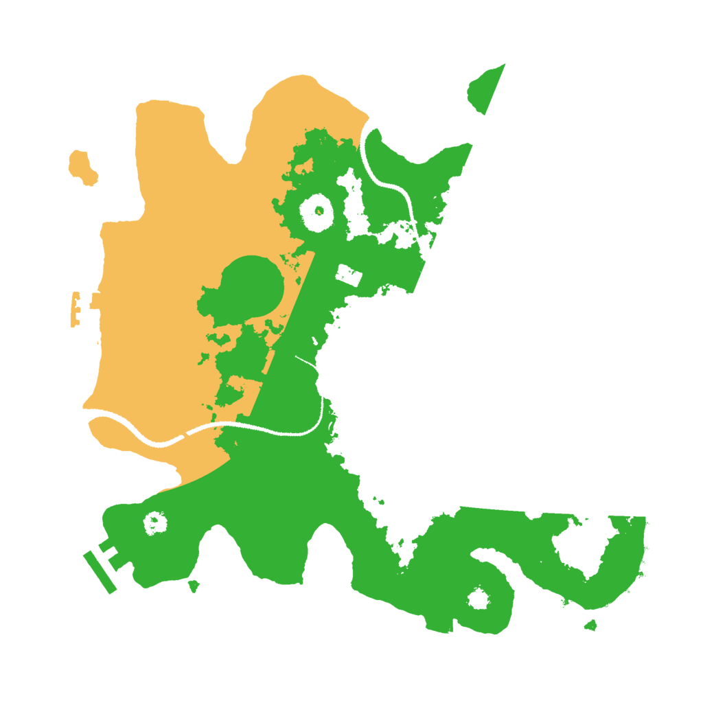 Biome Rust Map: Procedural Map, Size: 3000, Seed: 54745
