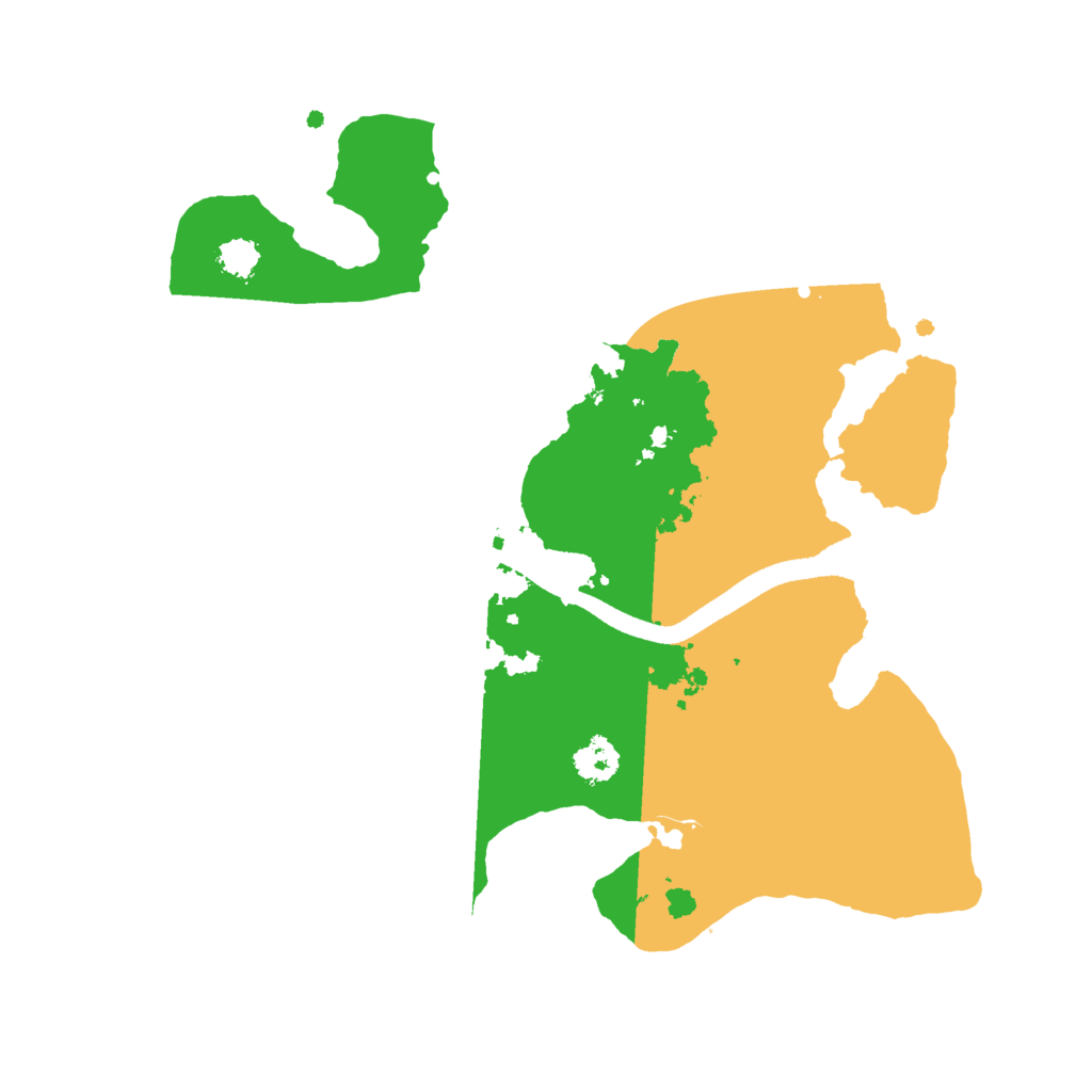 Biome Rust Map: Procedural Map, Size: 2500, Seed: 6546544