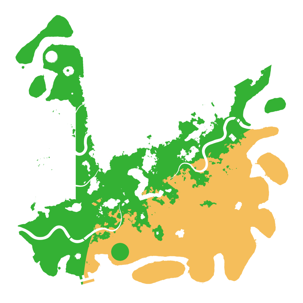 Biome Rust Map: Procedural Map, Size: 4500, Seed: 541615