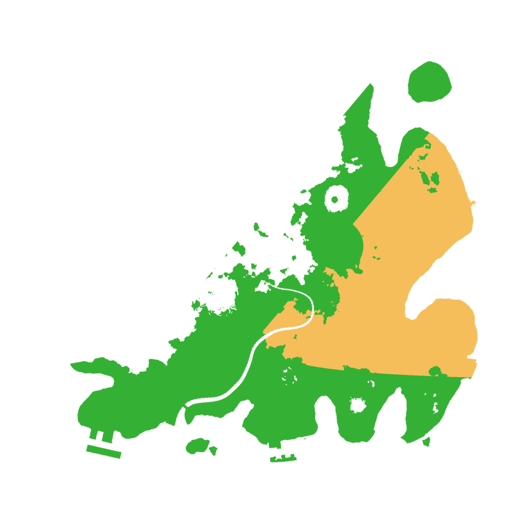 Biome Rust Map: Procedural Map, Size: 3000, Seed: 531162265