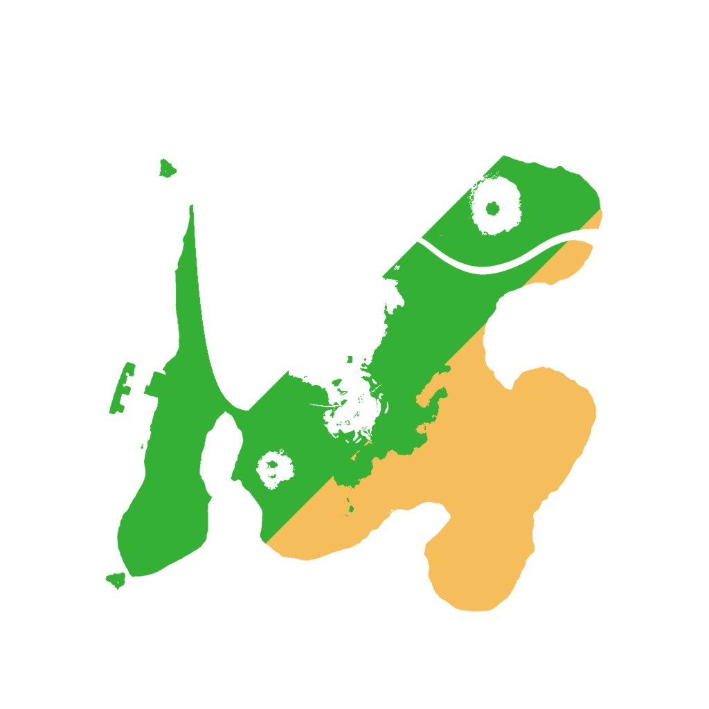 Biome Rust Map: Procedural Map, Size: 2000, Seed: 2030566538