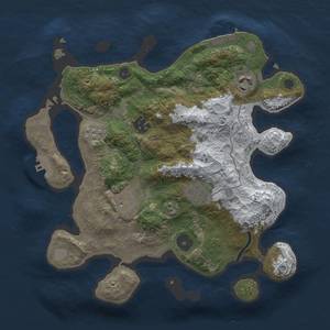 Thumbnail Rust Map: Procedural Map, Size: 3000, Seed: 450408270, 13 Monuments