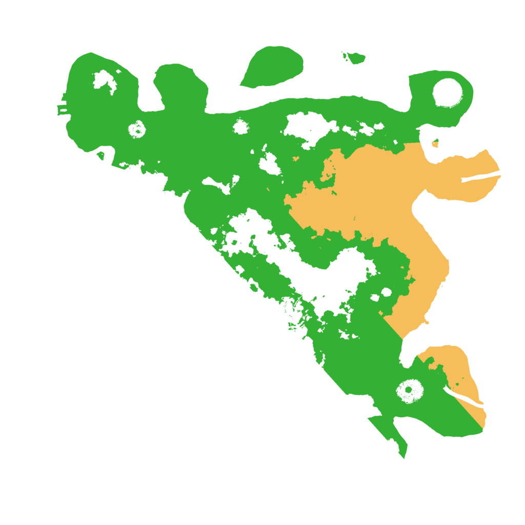 Biome Rust Map: Procedural Map, Size: 3200, Seed: 6666