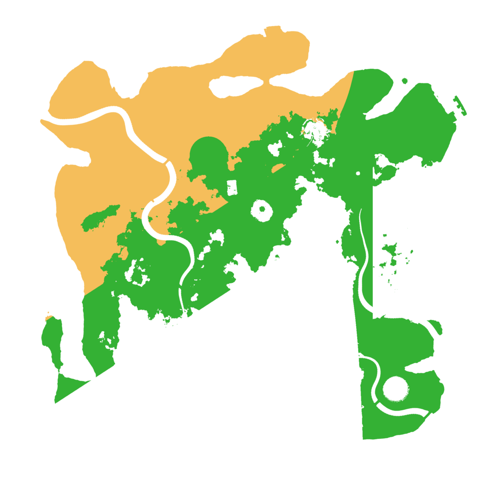 Biome Rust Map: Procedural Map, Size: 3500, Seed: 300041