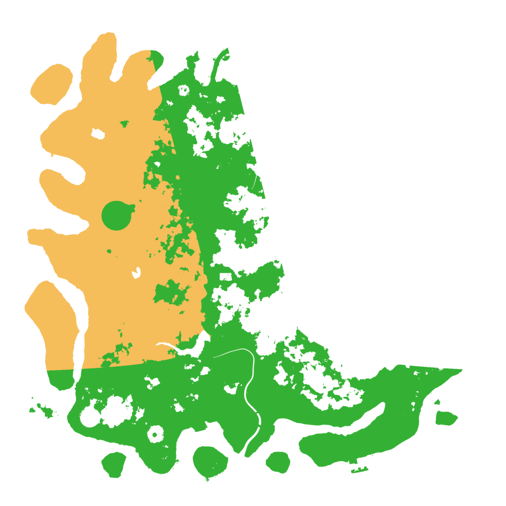 Biome Rust Map: Procedural Map, Size: 4500, Seed: 119374487