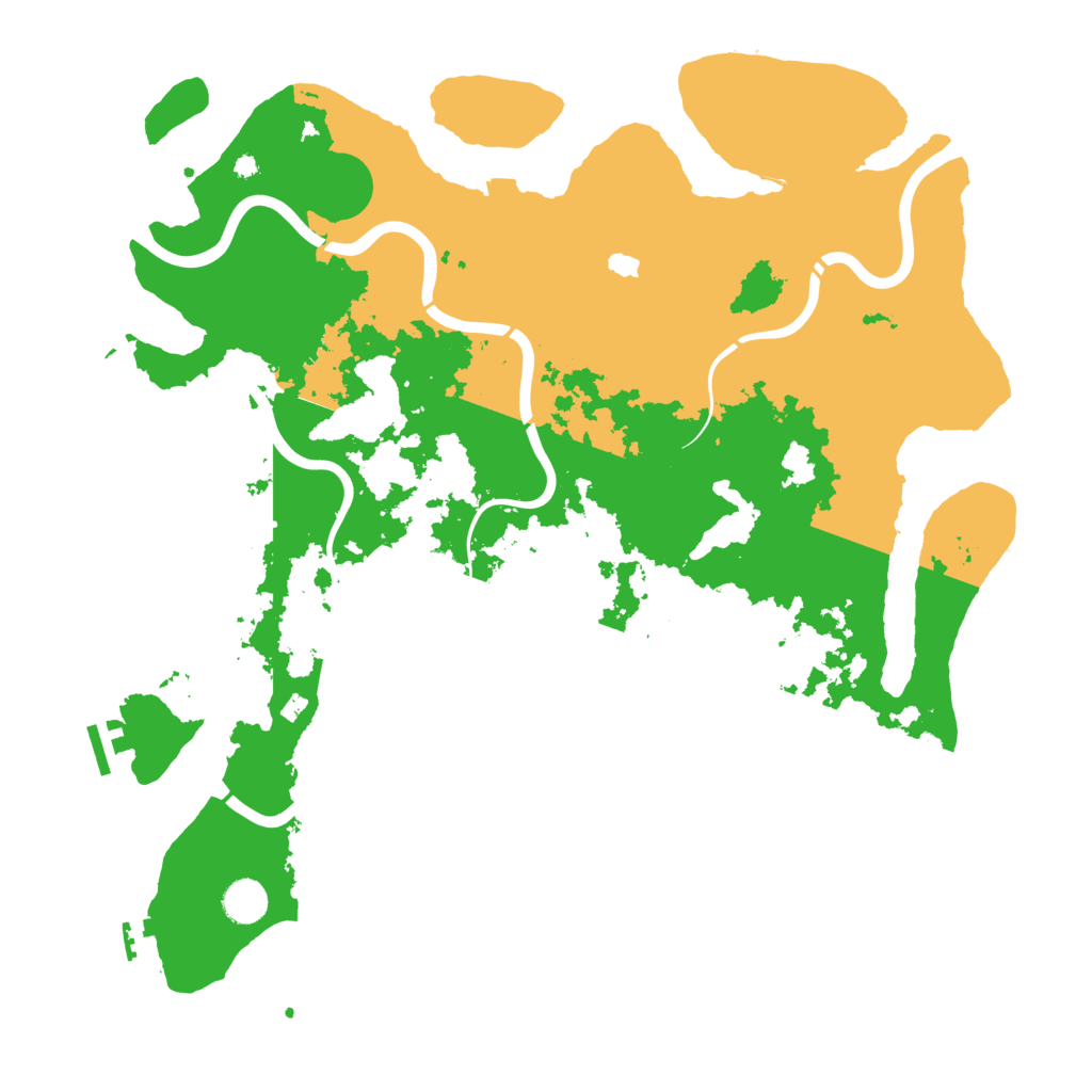 Biome Rust Map: Procedural Map, Size: 4300, Seed: 77464