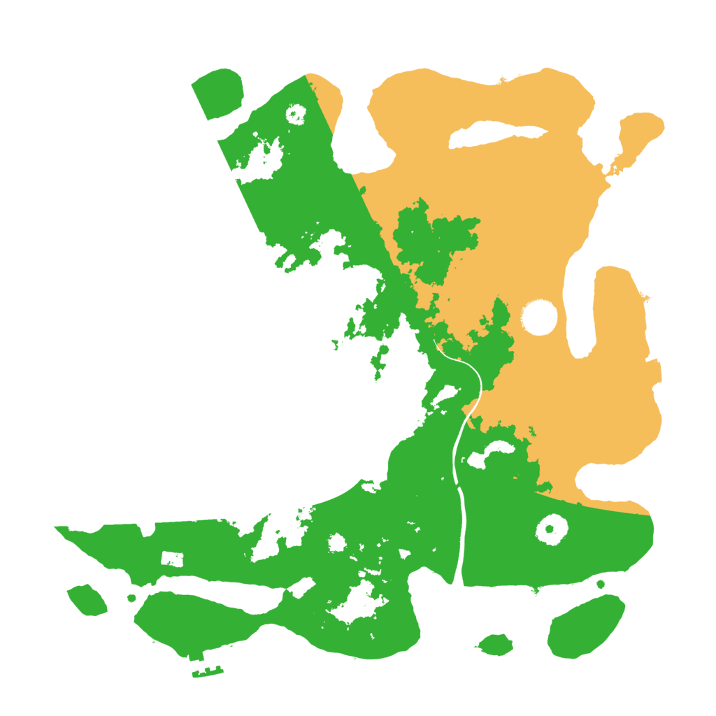 Biome Rust Map: Procedural Map, Size: 3500, Seed: 209912152