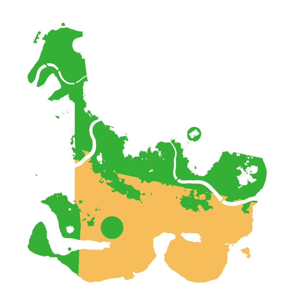 Biome Rust Map: Procedural Map, Size: 3500, Seed: 1420015479