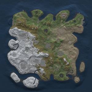 Thumbnail Rust Map: Procedural Map, Size: 3500, Seed: 1894990324, 20 Monuments