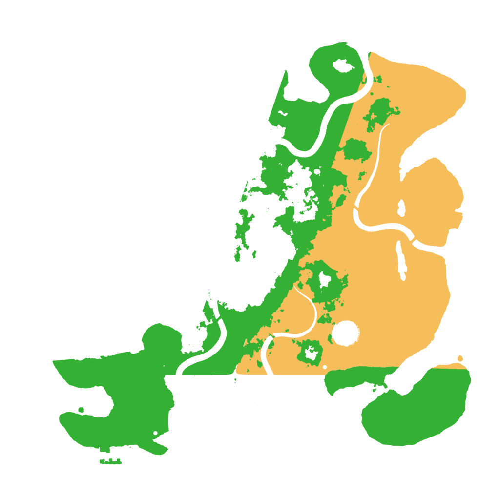 Biome Rust Map: Procedural Map, Size: 3500, Seed: 1743668254