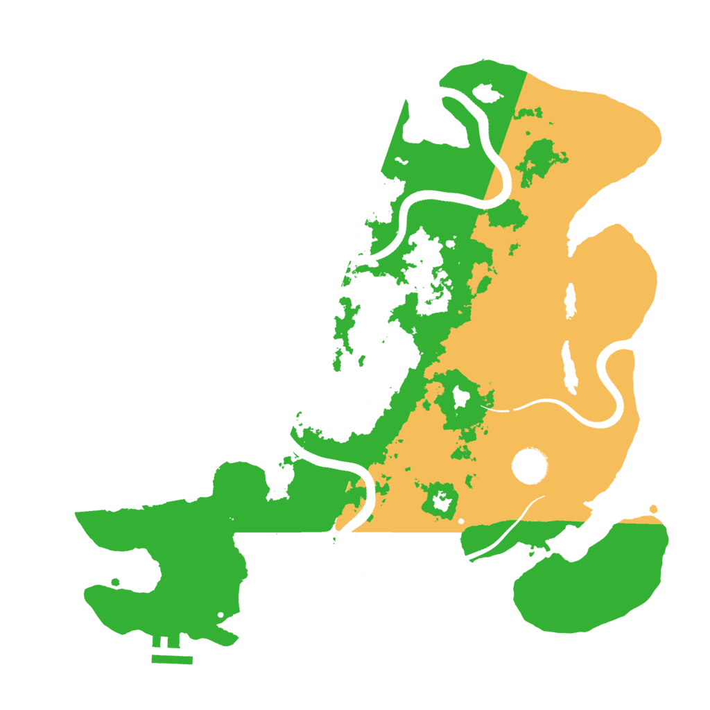 Biome Rust Map: Procedural Map, Size: 3500, Seed: 1743668254