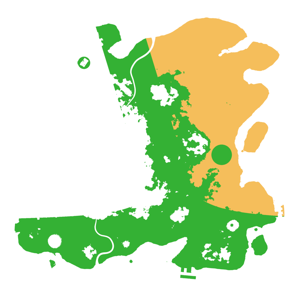 Biome Rust Map: Procedural Map, Size: 3850, Seed: 842216506
