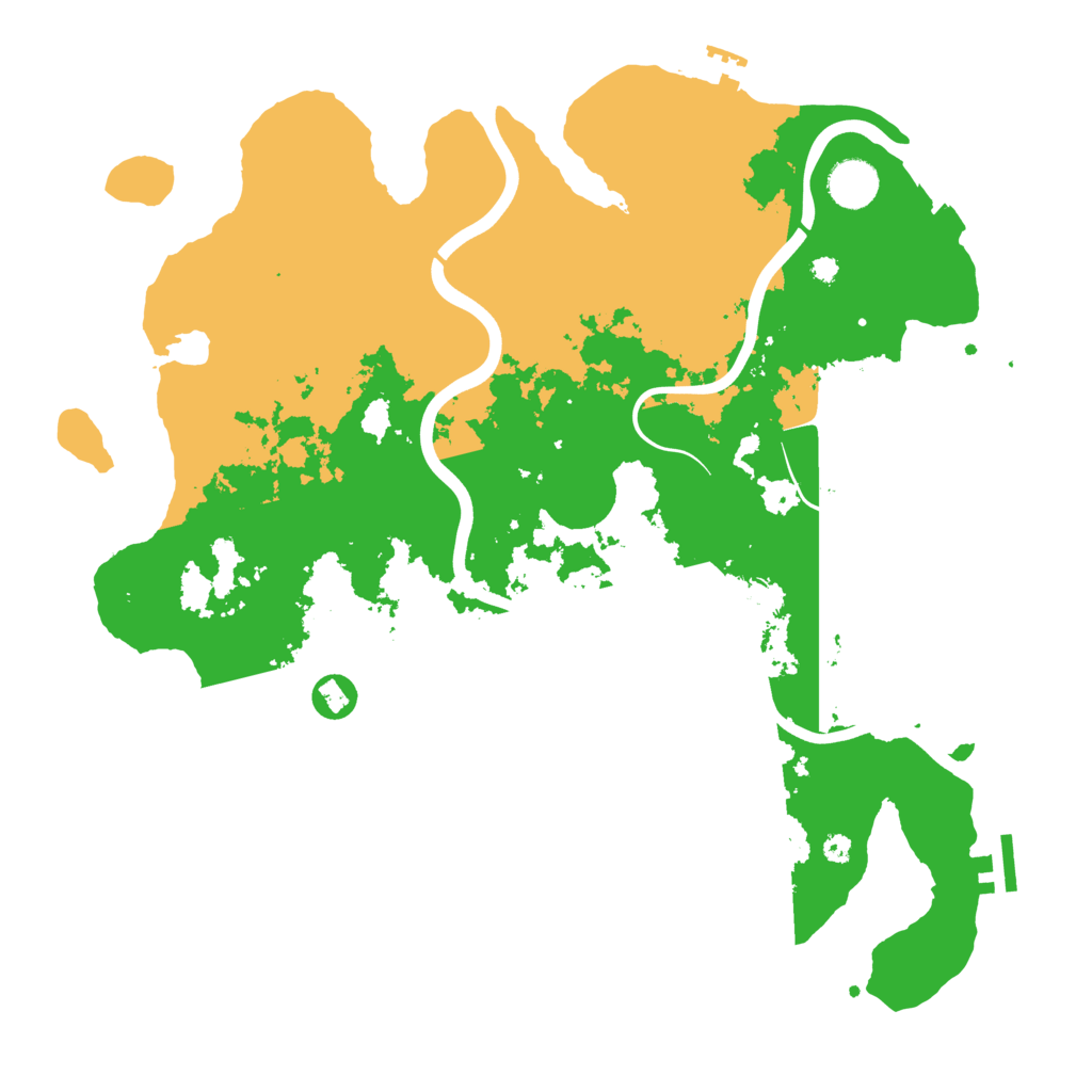 Biome Rust Map: Procedural Map, Size: 3850, Seed: 669496759