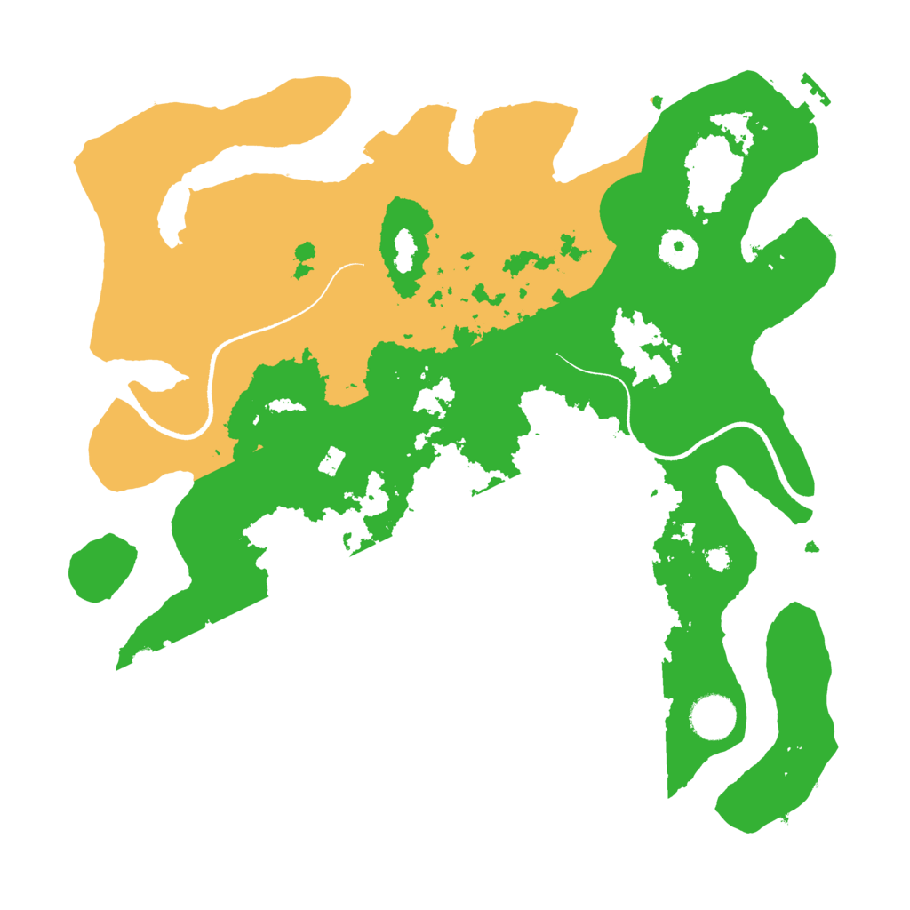 Biome Rust Map: Procedural Map, Size: 3500, Seed: 464563546