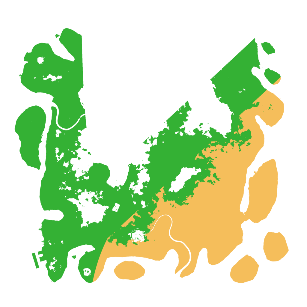 Biome Rust Map: Procedural Map, Size: 3950, Seed: 55510790