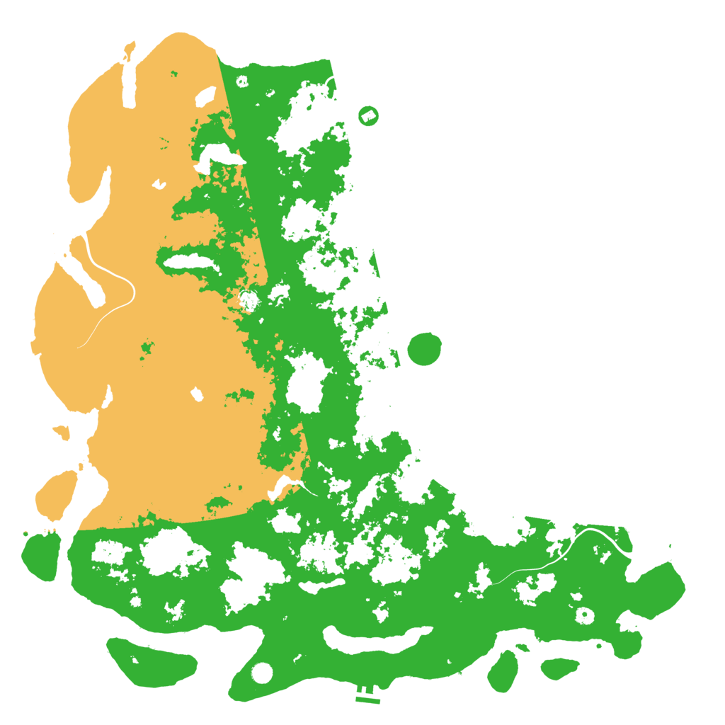 Biome Rust Map: Procedural Map, Size: 6000, Seed: 1354949825