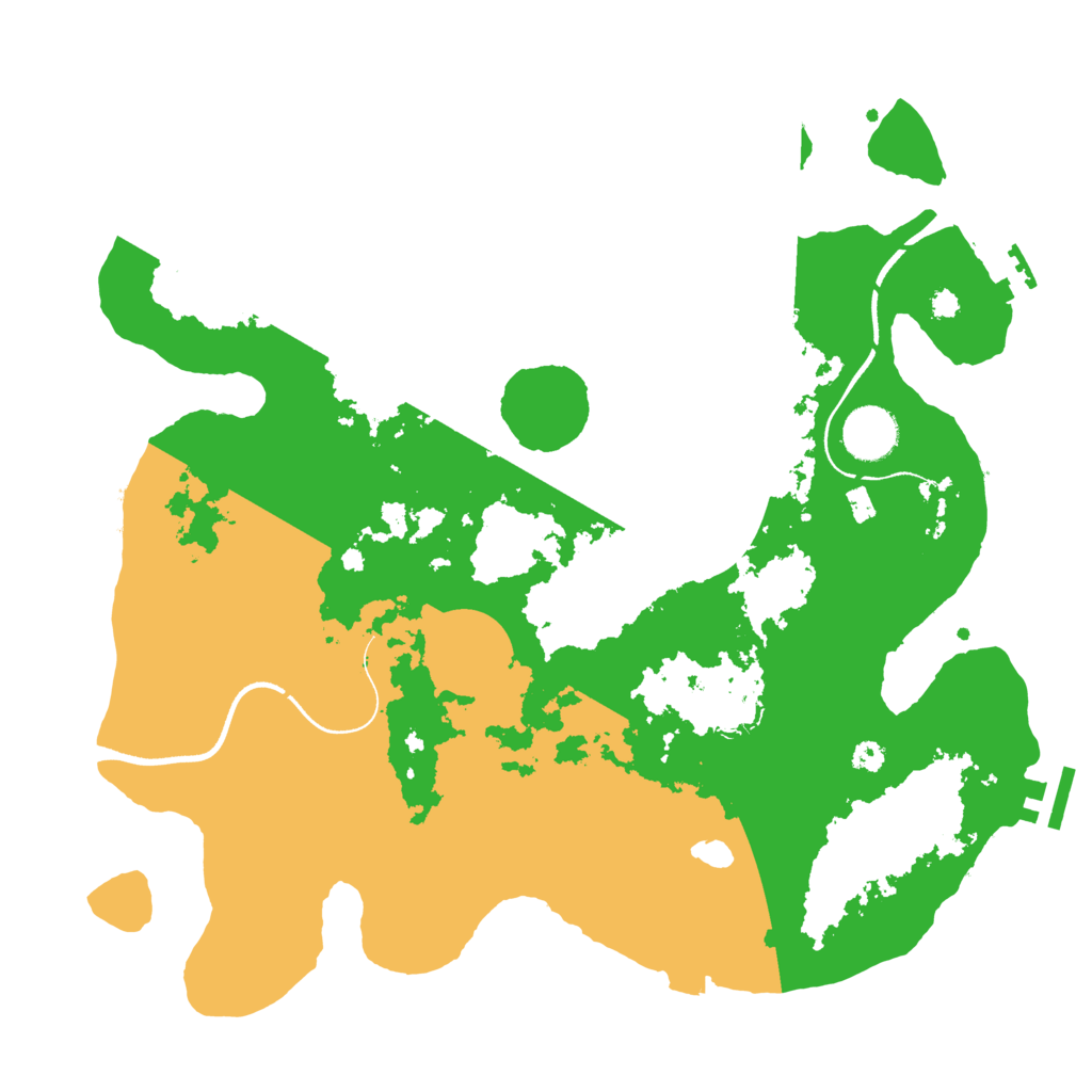 Biome Rust Map: Procedural Map, Size: 3500, Seed: 2127639371