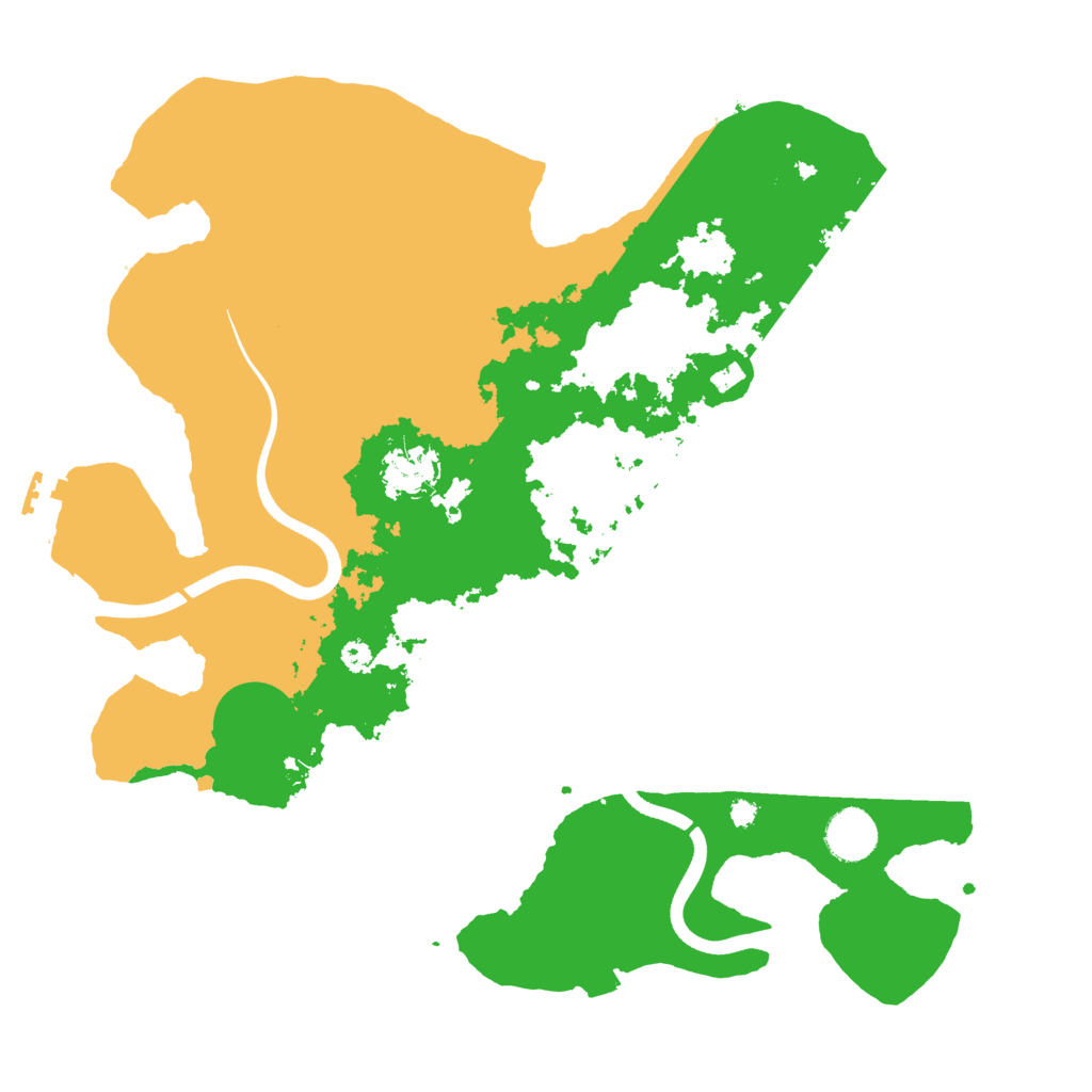 Biome Rust Map: Procedural Map, Size: 3700, Seed: 1787595445