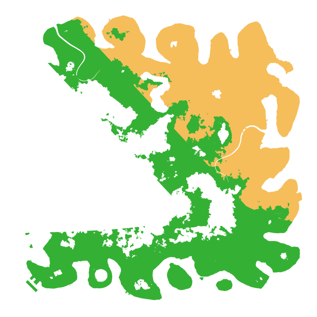 Biome Rust Map: Procedural Map, Size: 4500, Seed: 390839045