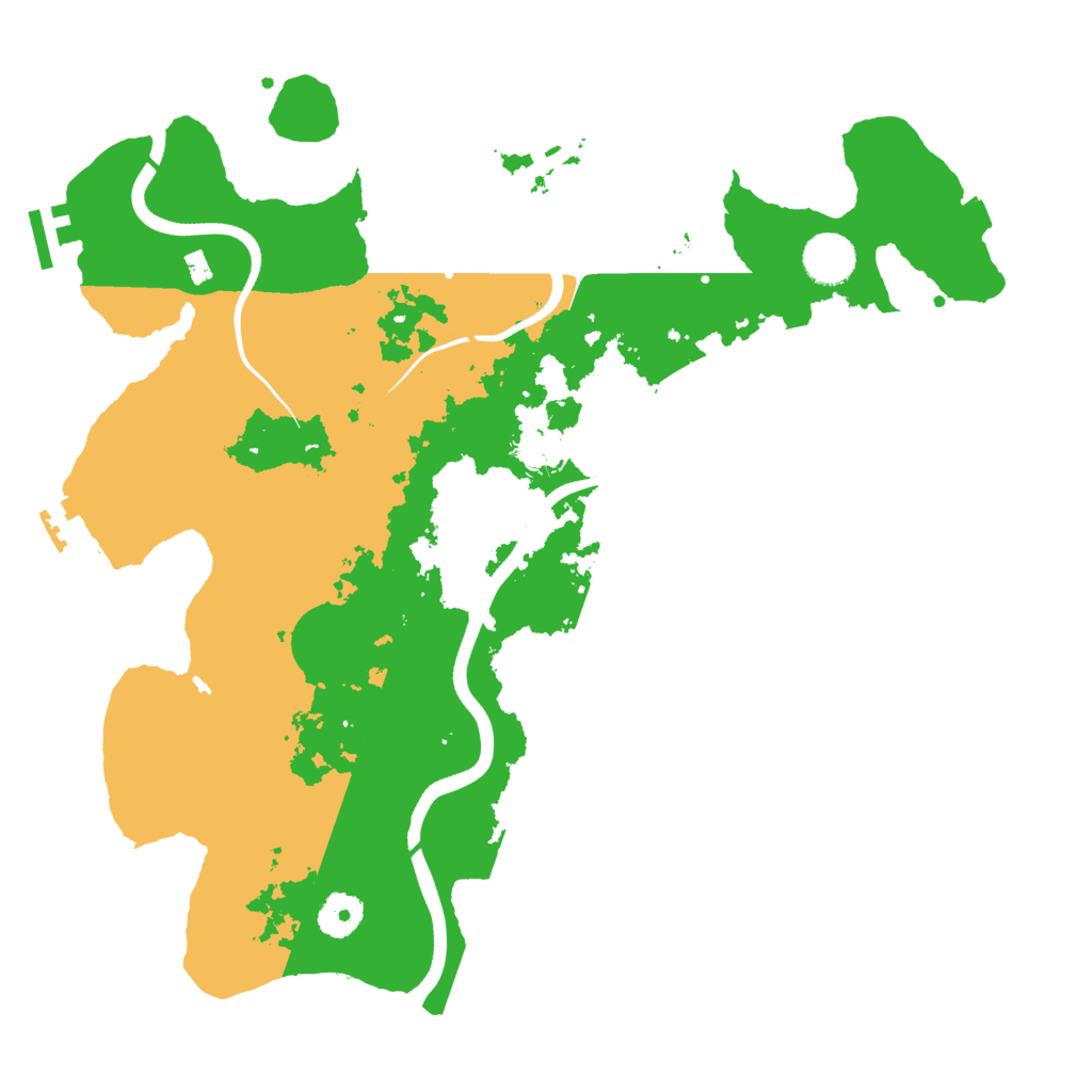 Biome Rust Map: Procedural Map, Size: 3700, Seed: 330673109