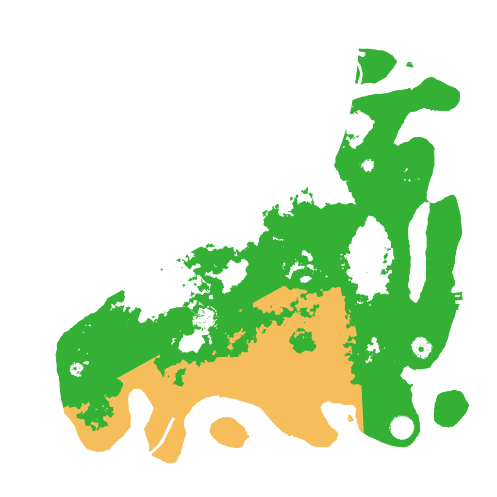 Biome Rust Map: Procedural Map, Size: 3700, Seed: 27836