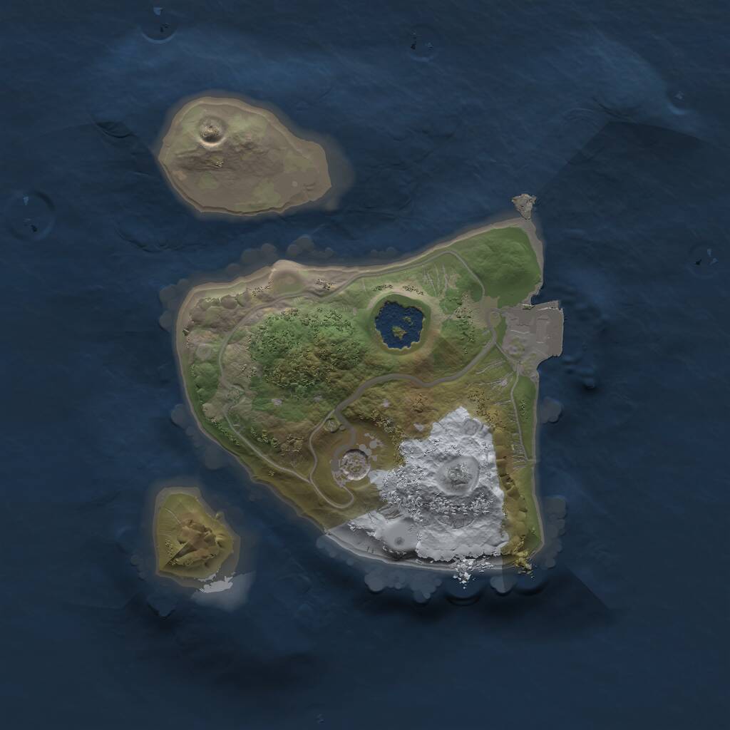 Rust Map: Procedural Map, Size: 1550, Seed: 131197, 2 Monuments