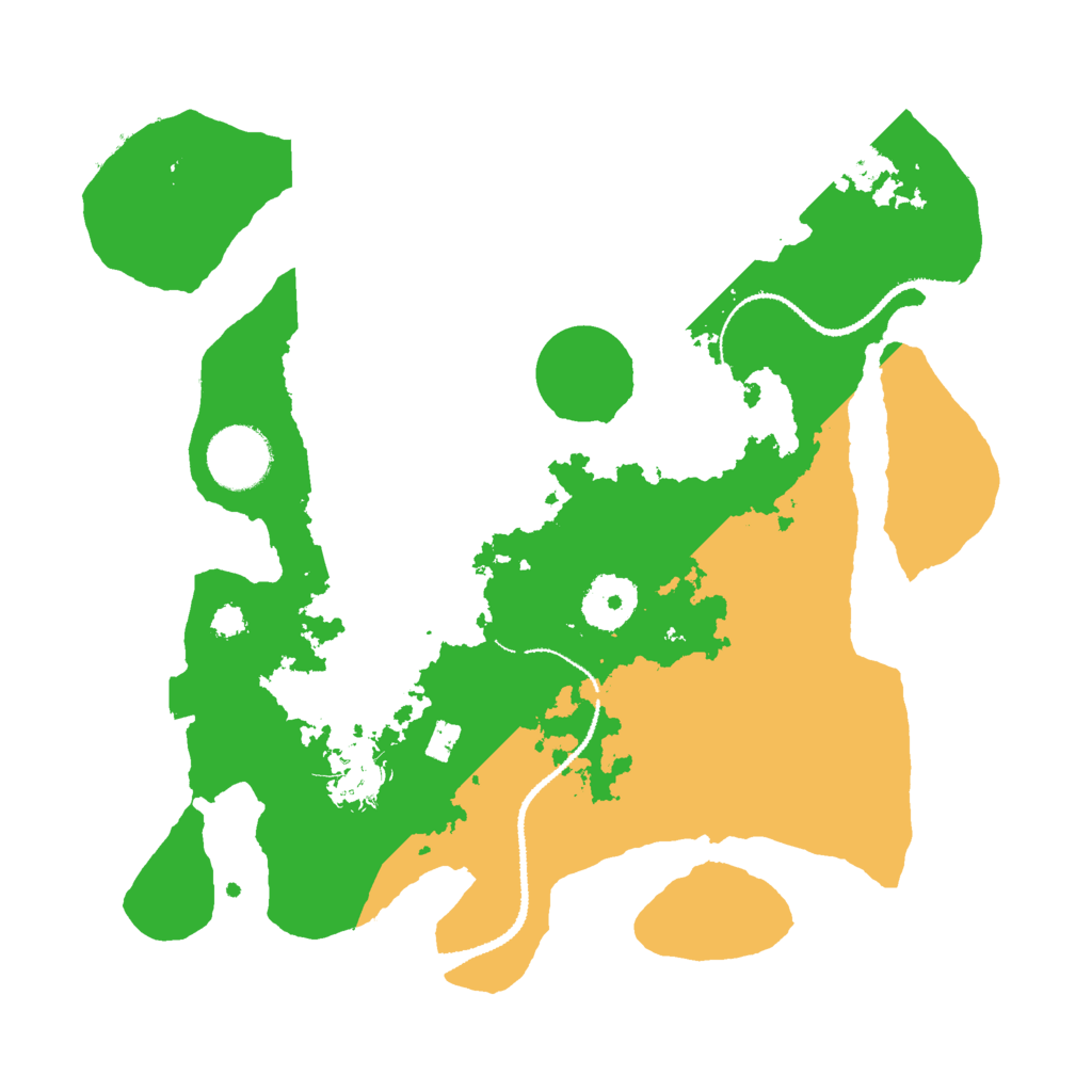 Biome Rust Map: Procedural Map, Size: 3000, Seed: 2030566538