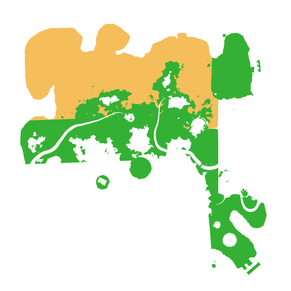 Biome Rust Map: Procedural Map, Size: 3700, Seed: 1049755906