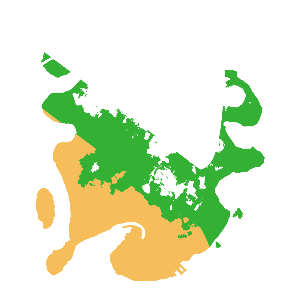 Biome Rust Map: Procedural Map, Size: 2500, Seed: 17340