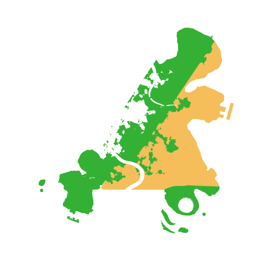 Biome Rust Map: Procedural Map, Size: 3000, Seed: 672672004