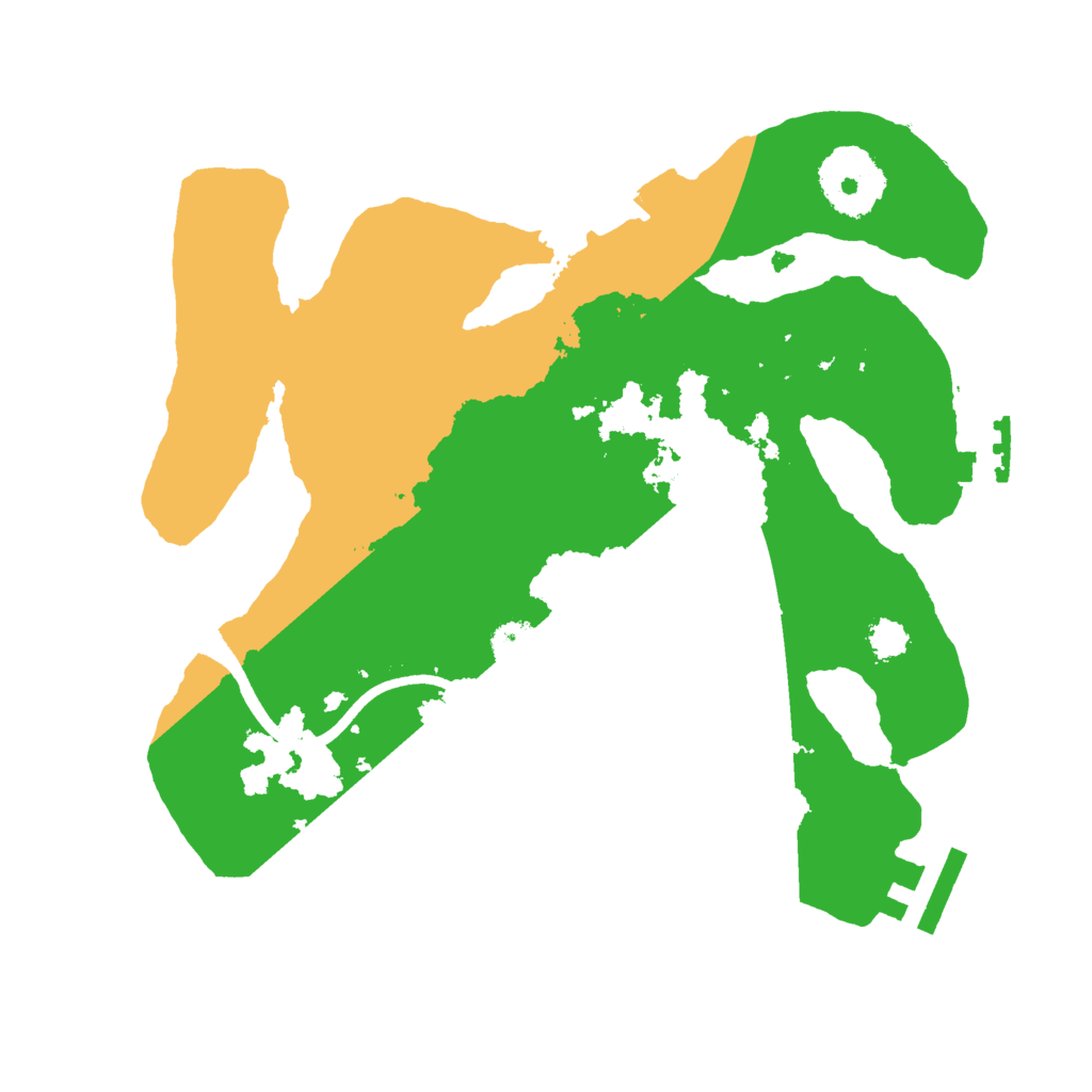 Biome Rust Map: Procedural Map, Size: 2500, Seed: 732866116