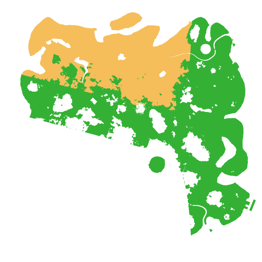 Biome Rust Map: Procedural Map, Size: 4500, Seed: 1070825845
