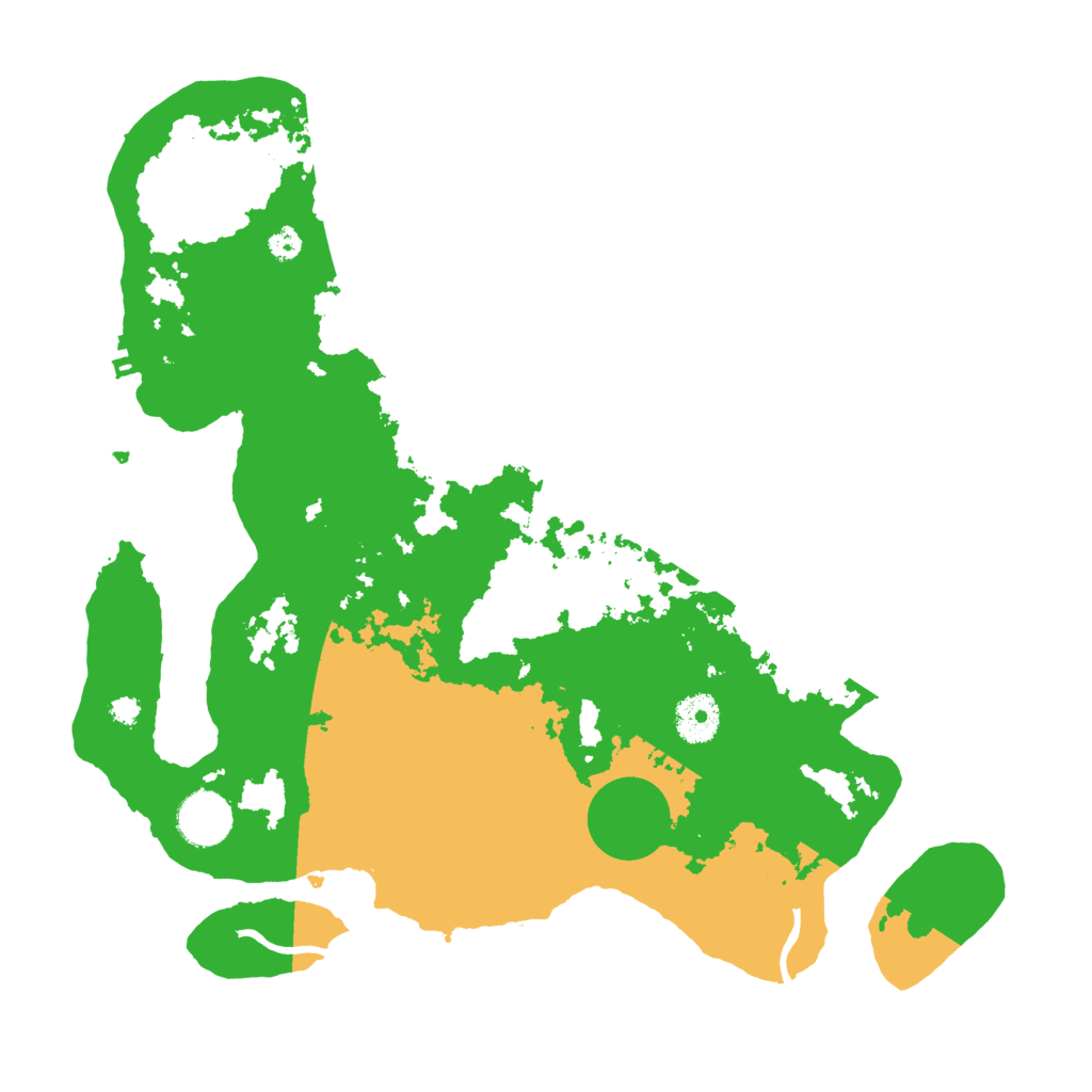 Biome Rust Map: Procedural Map, Size: 3500, Seed: 2035424853