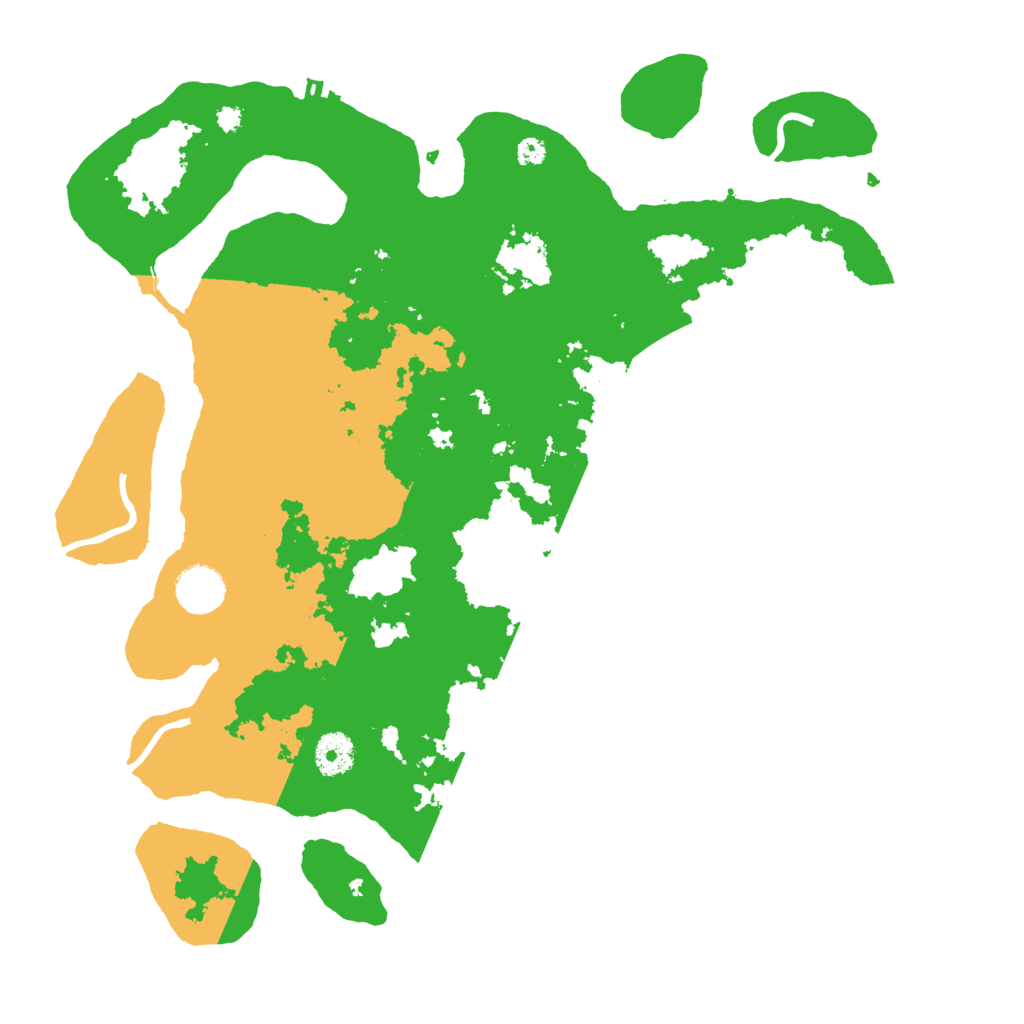 Biome Rust Map: Procedural Map, Size: 3700, Seed: 10558961