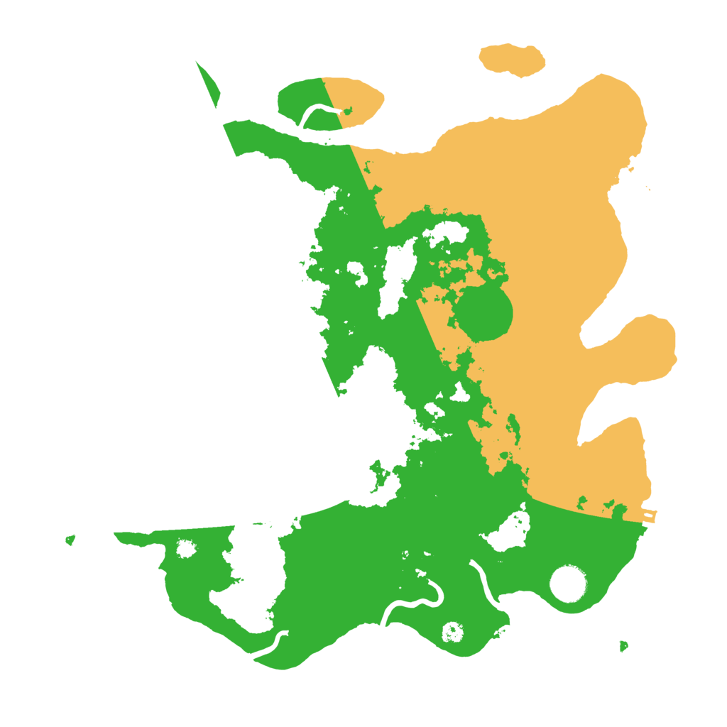 Biome Rust Map: Procedural Map, Size: 3500, Seed: 128263741