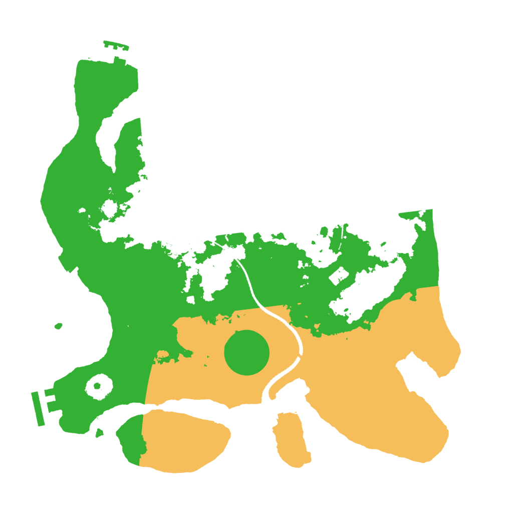 Biome Rust Map: Procedural Map, Size: 3000, Seed: 1427193756