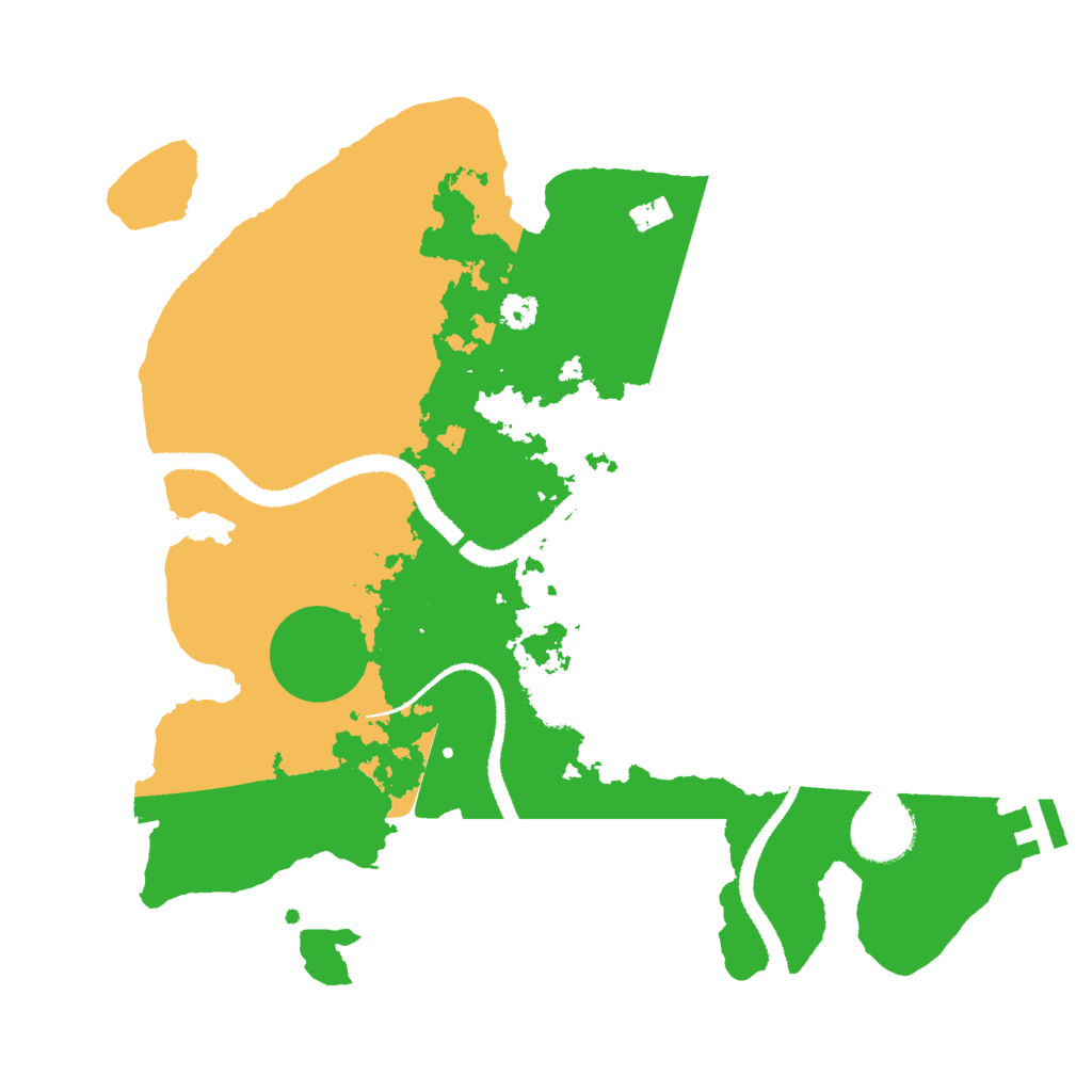 Biome Rust Map: Procedural Map, Size: 3000, Seed: 2107640447