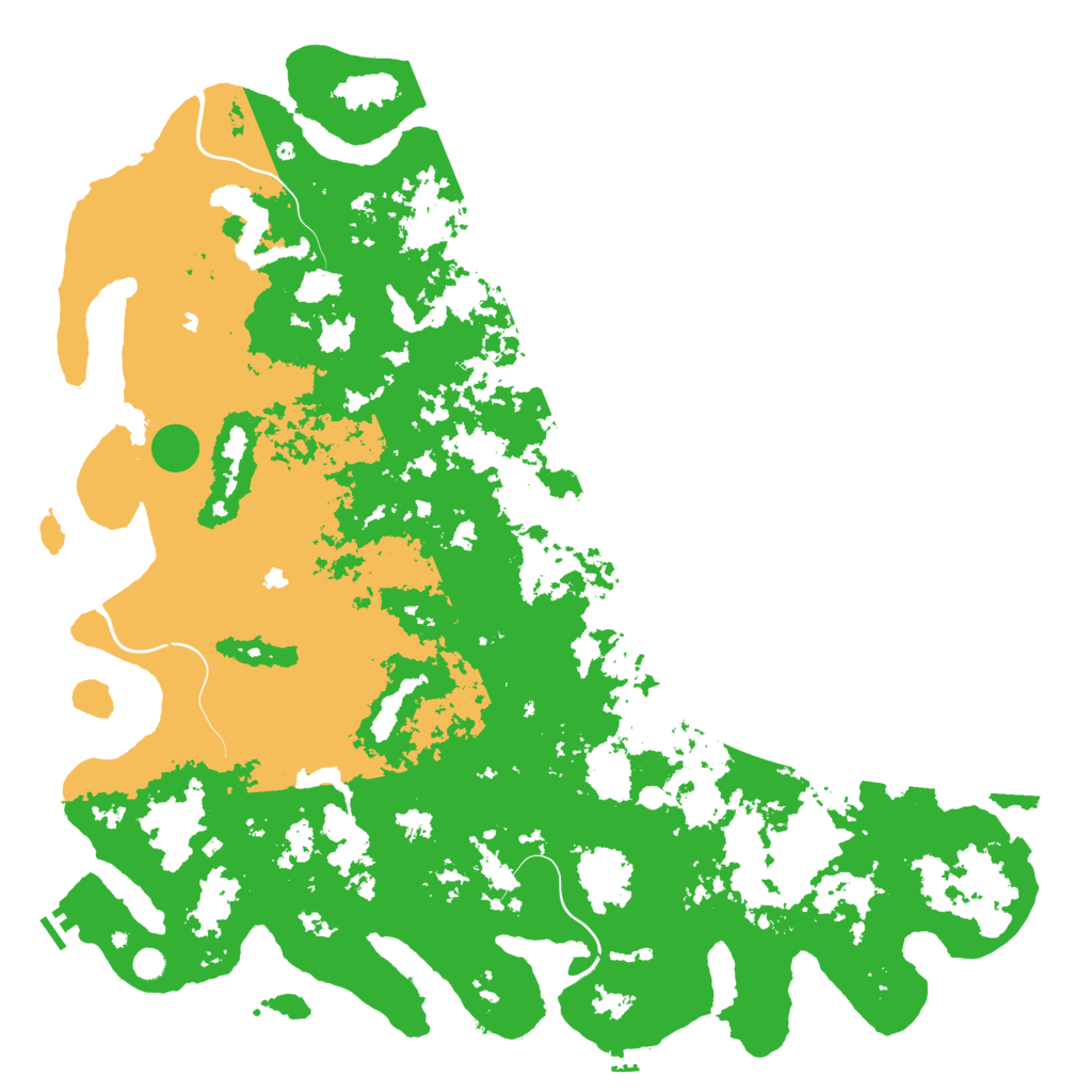 Biome Rust Map: Procedural Map, Size: 6000, Seed: 8454481