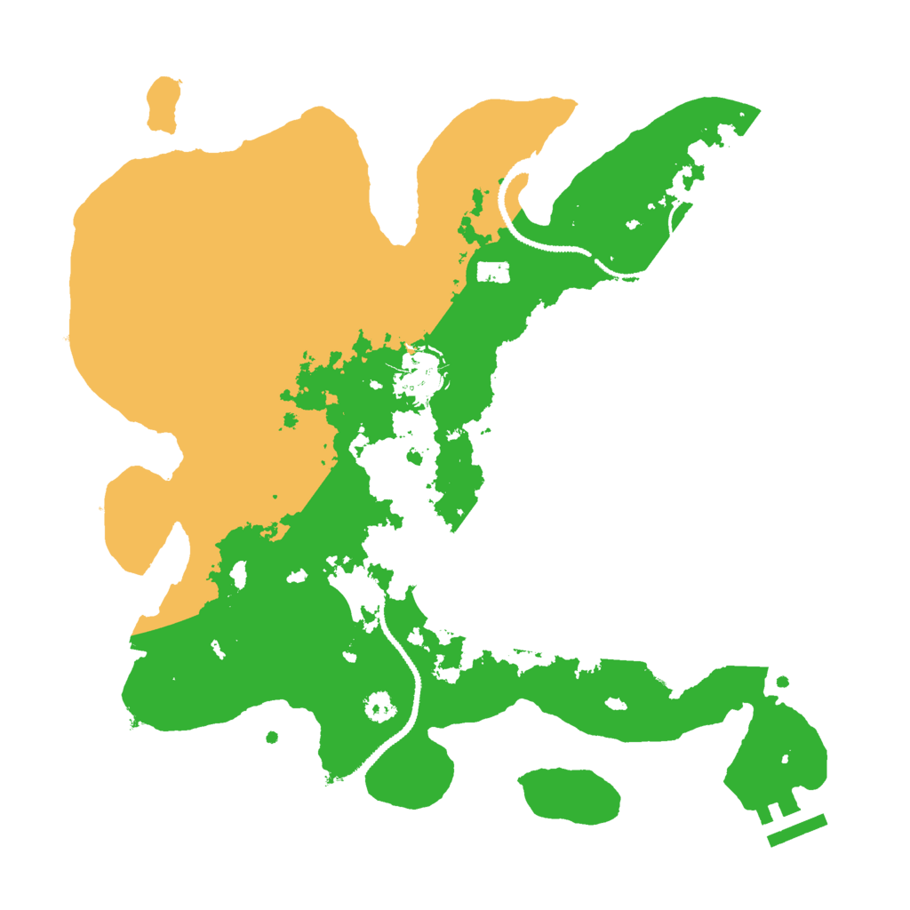 Biome Rust Map: Procedural Map, Size: 3000, Seed: 19961228