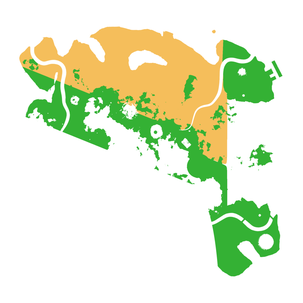 Biome Rust Map: Procedural Map, Size: 3500, Seed: 1931