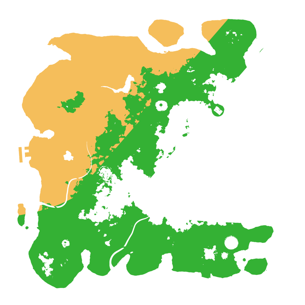 Biome Rust Map: Procedural Map, Size: 4000, Seed: 166108