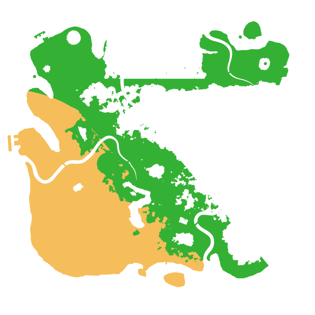 Biome Rust Map: Procedural Map, Size: 4000, Seed: 173451