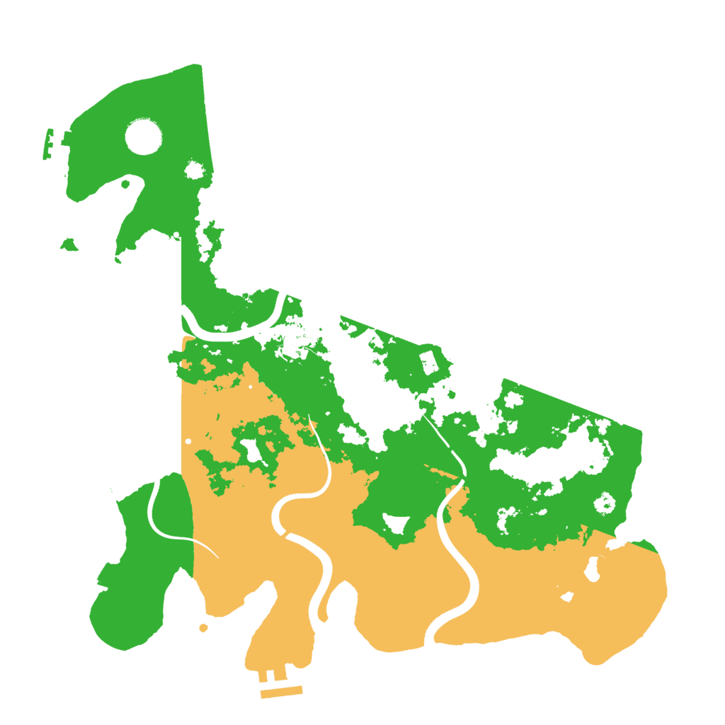 Biome Rust Map: Procedural Map, Size: 3500, Seed: 824851955