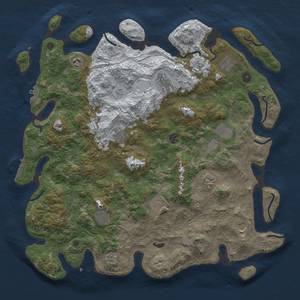 Thumbnail Rust Map: Procedural Map, Size: 4500, Seed: 837736863, 20 Monuments