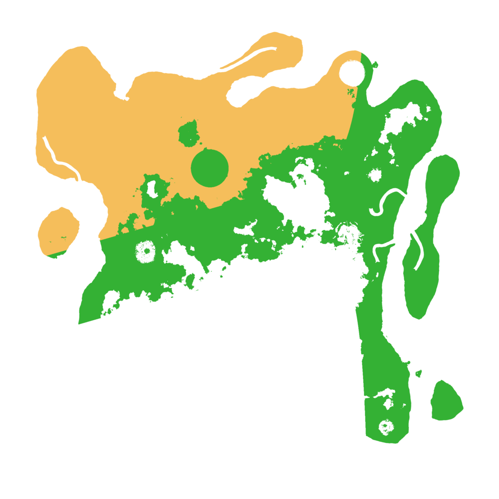 Biome Rust Map: Procedural Map, Size: 3500, Seed: 872438742