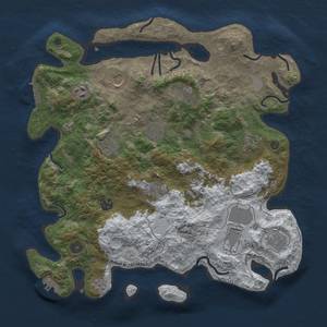 Thumbnail Rust Map: Procedural Map, Size: 3850, Seed: 418610035, 20 Monuments