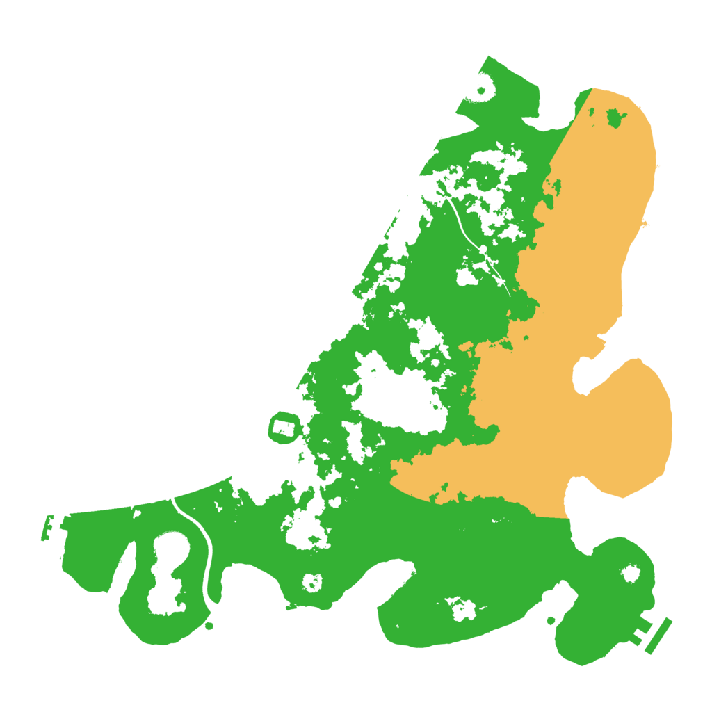 Biome Rust Map: Procedural Map, Size: 3600, Seed: 8
