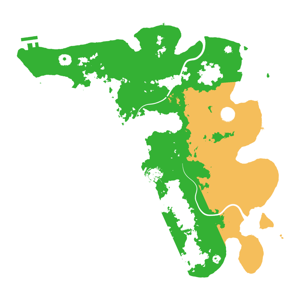 Biome Rust Map: Procedural Map, Size: 3650, Seed: 540132170