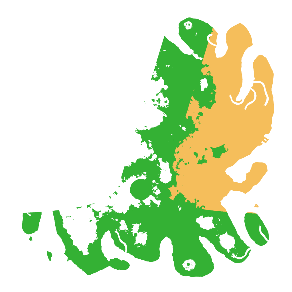 Biome Rust Map: Procedural Map, Size: 3700, Seed: 750899630